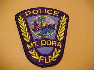 Mt.  Dora Florida Police Patch Shoulder Size