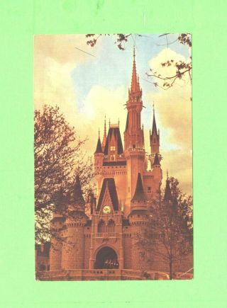 Oo Postcard Walt Disney World Cinderella Castle Fantasyland.