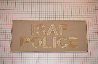 Isaf Police Back Panel Patch (b6 - 10)