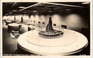 Rppc Watts Bar Dam,  Tn Tennessee Interior Of Powerhouse C1940s Postcard