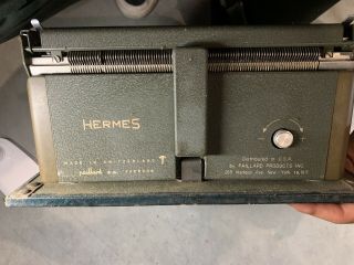 Rare Hermes 2000 Vintage Typewriter 6