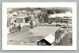 La Sarre Quebec Rppc Vintage Abitibi Photo Baseball Game Postcard Cpa 1940s