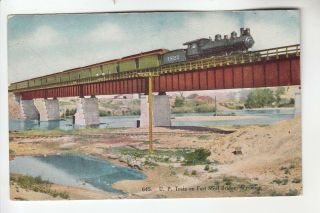 Passenger Train On Fort Steel Bridge Wy