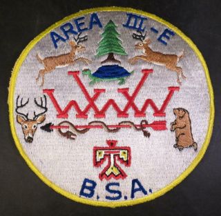 Bsa Scout Oa Area Conference Iii - E 3e 7 " Jacket Patch 1968 Guneukitschik Lodge