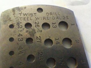 Darling,  Brown & Sharpe Twist Drill & Steel Wire Gauge Vintage Machinist Tool 2