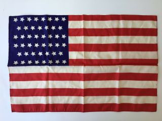Antique 46 Star U.  S.  A.  American Flag 1908 To 1912 (oklahoma To Arizona) 11 " X17 "