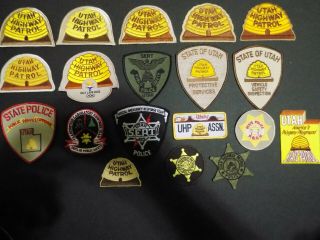 19 Utah Highway Patrol And State Patches