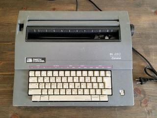 Smith Corona Sl 480 Electric Portable Typewriter With Case Great.