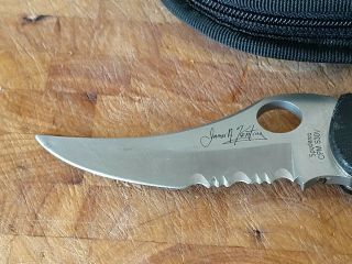Spyderco Knife very rare CPM S30V James A.  Keating made in Colorado Earth 4