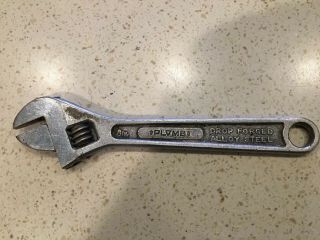 Rare Vintage Plomb 8 Inch Adjustable Wrench