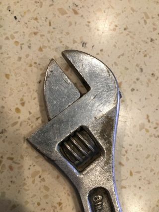 Rare Vintage Plomb 8 Inch Adjustable Wrench 4