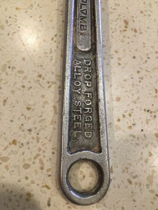 Rare Vintage Plomb 8 Inch Adjustable Wrench 5