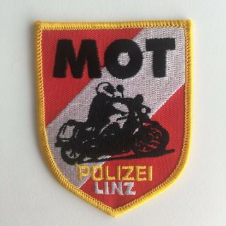 Linz Police Motor Police Patch (v2) Austria / Österreich Abzeichen
