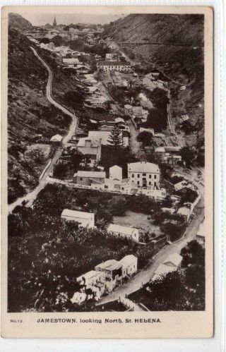 Jamestown Looking North: St Helena Postcard (c45176)