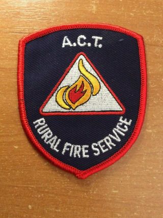 Australia Patch A.  C.  T.  Rural Fire Firefighter Service Goulburn Valley -