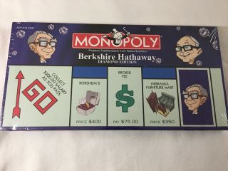 Berkshire Hathaway Monopoly Warren Buffett Charlie Munger In Wrap