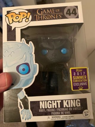 Game Of Thrones Funko Pop Night King Translucent 44 Sdcc 2017 Shared Exclusive