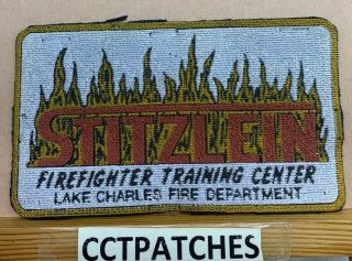 Lake Charles,  Louisiana Fire Department Training Center Cloth Cut - Out Patch