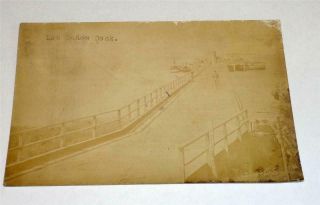 Los Banos Dock Philippines Real Photo Postcard 1914 05