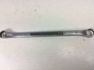Vintage Craftsman Tool Series =v= Offset Double Box End Wrench 1/2 " X 9/16 " Usa