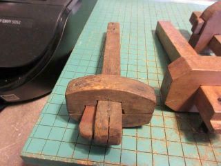 4 Antique Wood Carpenter ' s Scribe Marking Gauges Antique Tools 3