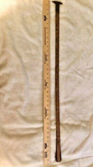 Cleveland Rule Co Green Lumber Measuring Stick Timber Antique