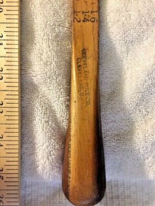Cleveland Rule Co Green Lumber Measuring Stick Timber Antique 6