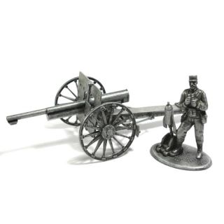 Rare Atlas 1:32 World War I French M1987 75mm Cannon Howitzer Artillery Soldier