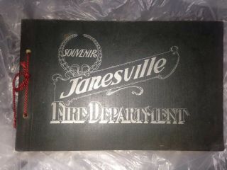 Vtg Janesville Wisconsin Fire Department Antique Souvenir Book 1902 1900s