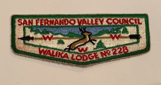 Oa Walika Lodge 228s1b Rare Patch