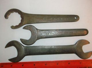 3 Vintage Williams Wrenches Water Pump Superrench & 604 Special & 630 Airco Usmc