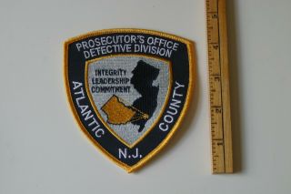 Nj: Atlantic County Prosecutor Detective Division Patch