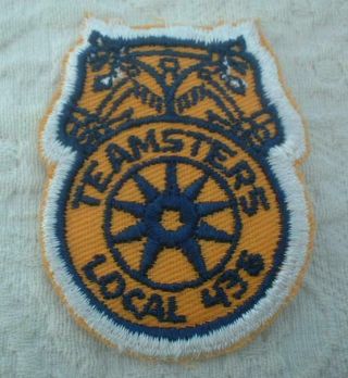 Vintage Teamsters Local 436 Cleveland Oh Embroidered Emblem Patch Nos