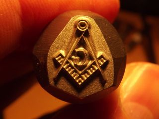 8 X 10,  2 Mm Masonic Penny Punch Steel Stamping Tool Freemason