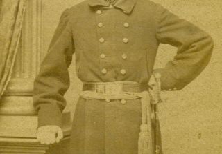 Civil War CDV of officer in unusual uniform 3