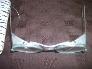 PAIR VINTAGE WELDING GLASSES - PROBABLY BY MUREX - COSPLAY STEAMPUNK ETC 2