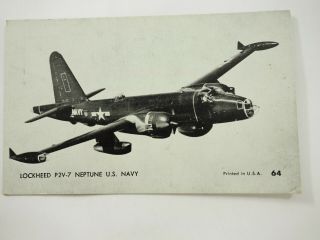 Lockheed P2v - 7 Neptune U.  S.  Navy Photo Card 64