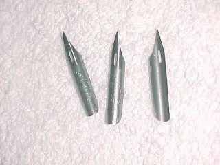 3 Rare - Joseph Gillott N0 604 - Ef Double Elastic Pens - Calligraphy