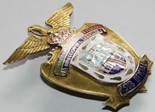 OBSOLETE MEXICO CITY TRANSIT POLICE BRASS BADGE VERY RARE MEXICAN 2