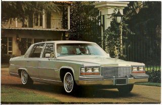 1981 Cadillac Fleetwood Automobile Advertising Postcard