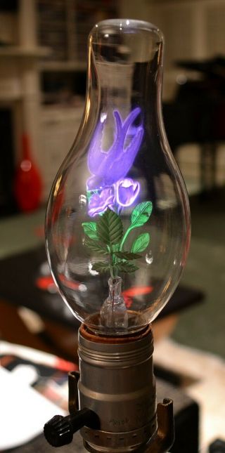Vintage Aerolux Figural Light Bulb 46 Bird Flower Leaves - Lovely