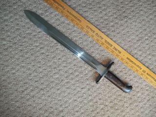 Antique Brazillian Military Short - Sword Machete Messer Dagger Knife Bowie Bolo