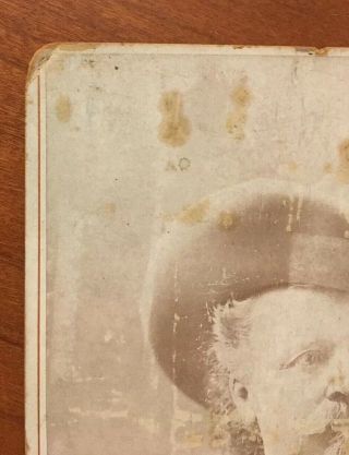 Antique W F Buffalo Bill Cody Cabinet Card CDV Stacy Brooklyn Circa 1890s 4