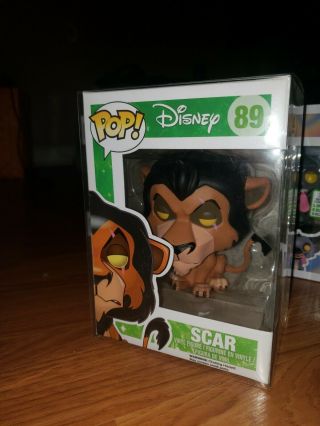 Funko Pop Disney: Lion King Scar 89.  Vaulted,  Rare With Pop Protector