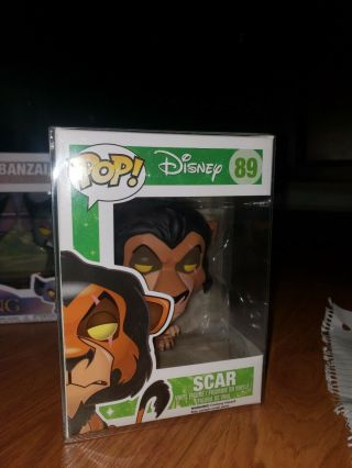 Funko POP Disney: Lion King Scar 89.  Vaulted,  rare With pop protector 2