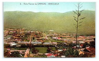Two Vintage Postcards Vista Parcial Caracas Venezuela J0