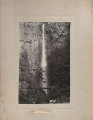 Multnomah Falls Oregon Antique Photograph