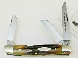 1979 Case Xx 5318sp Ssp Bradford Centennial Stockman Knife 3 5/8 " Stag Handles