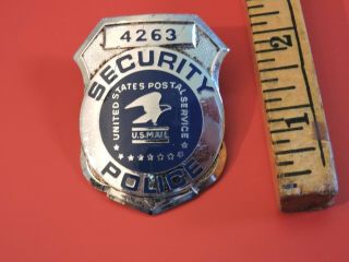 Defunct Rare Obsolete Security Police Mail Us Post Office Department Badge Tdbr