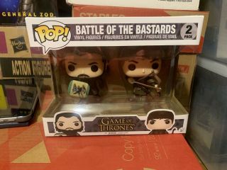 Battle Of The Bastards Jon Snow Ramsay Bolton Game Of Thrones Funko Pop 2 Pack